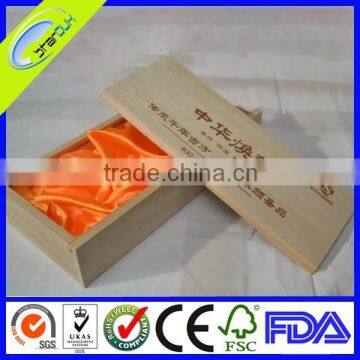 Sliding Unfinished Wood Box Pine Wood Box photo-4
