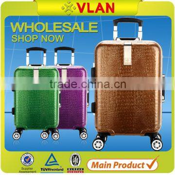 2016 New Arrival Fake Crocodile Design Luggage Top Quality Trolley Luggage