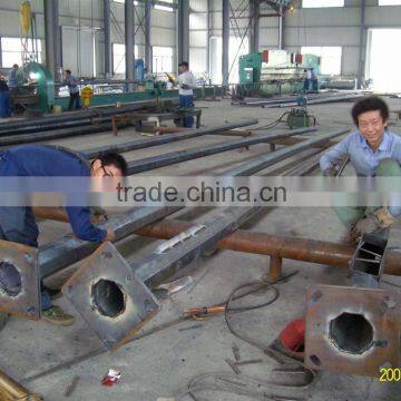 Galvanized Street Light Pole Arms Specifications 30m High Mast Lighting Pole photo-6