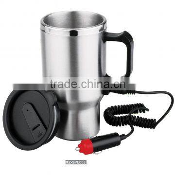 steel heat travel mug with lid