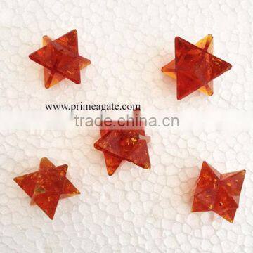 Orgone Amber Merkaba stars