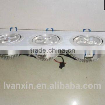 Aluminium IP55 double-end ceiling led panel light for store shop