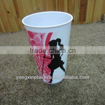 promotional 3d cups with lid and straw for children