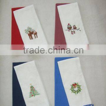 kitchen cotton velour tea towel set with embroidery and waffle cotton towel set china supplier bulk buy from china