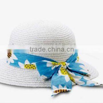 Fashion girls' straw hat