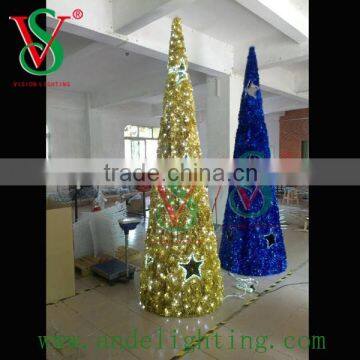 High Quality Indoor Decoration Christmas Light 3D Cone Garland Motif Light photo-4