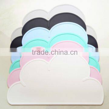 Cloud shape kids silicone meal mat placemat eat mat