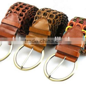 western women fashion belt and braided leather belt