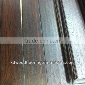 Dark color Oak engineered hardwood floor