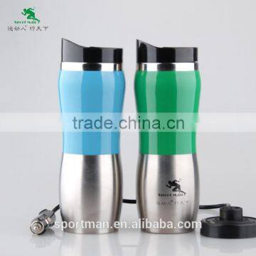 China manufacturer car travel heated coffee mug with USB customized logo electric 12v&24v mug