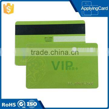 blank magnetic stripe smart card with signature panel