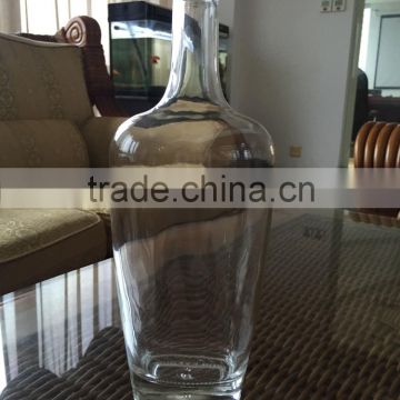 700ML empty clear glass wine bottle for rum wholesale