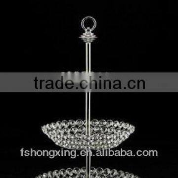 DG-39 high quality 3 tier round metal wedding cake stand for wedding and home decor