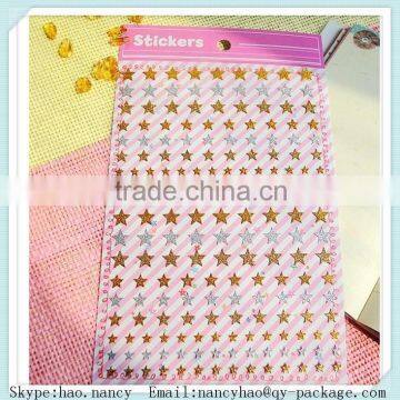 star stickers glitter label sticker