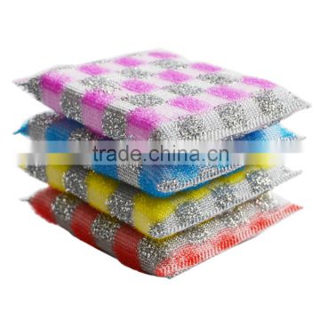 JML COLORFUL PLASTIC GRASS WOOL CLEANING SCRUBBING SPONGE