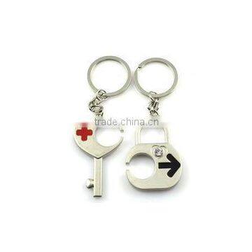 High end Fashion Cheap promotional gifts coming, Cool anchor & skull metal keychain , custom shaped