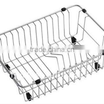 2011 Hot sale! Kitchen metal sink basket P-2928