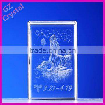 Custom 3D laser engraving crystal craft souvenir