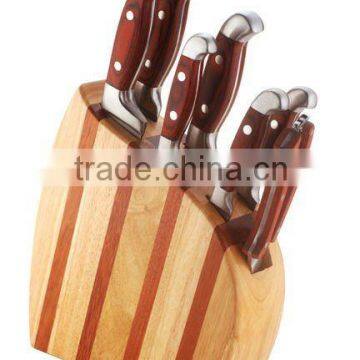 5pcs pakka handle kitchen knife set