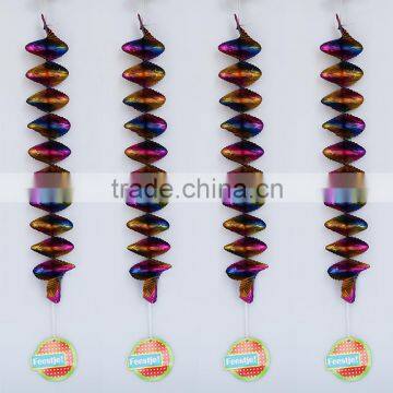 Foil paper hanging spiral feestje