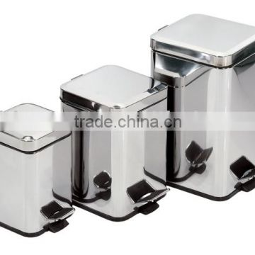 Stainless Steel Square Step Bin