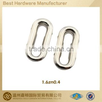 2014hot sale 16mm*4mm metal Oval Eyelet for garment