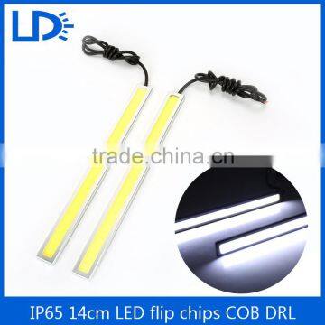 Super bright silver housing cob led drl light 14cm