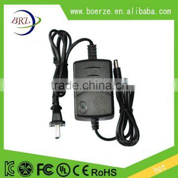 Double cable ac dc 12v 1a 2a power adapter