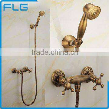 Eco-friendly Bathroom Fittings Antique Wall Mounted Bath Shower Set