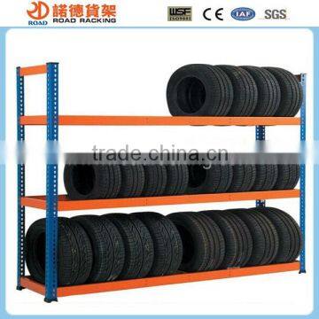 Garage storage tire shelf