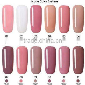 uv gel nail polish, oem nude color uv soak off nail gel polish for nail art