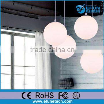 waterproof decorative plastic led globe mood pendant light,illuminated sphere