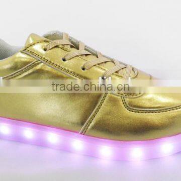 2016 New Shinning PU Light Up Children Casual LED Sneaker Sports Running Shoes photo-3