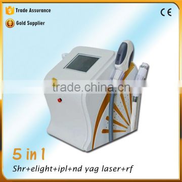 Professional 5 In 1 nd yag laser hair/tattoo removal beatuy equipment