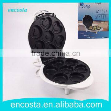 Non-Stick Heart Shaped 7Mini Electric Cake Maker For Cup cake