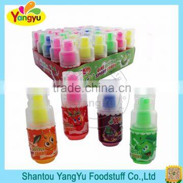 High quality promotional oranges strawberry grapes flavor super sour spray candy