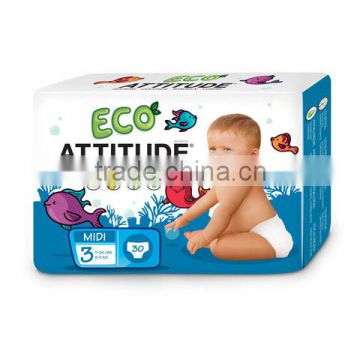 Attitude Baby Nappies Size 3 30 per pack (7-13kg)