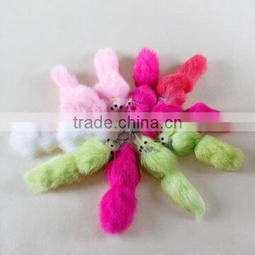 New Design Wholesale Real Genuine Fox Fur Keychain With Name photo-2