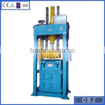 different hydraulic force used clothes and textile baler machine with lifting door