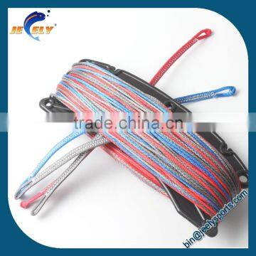 100% Uhmwpe Fiber 4 Line(1red in 400kg,1blue in 400kg,2gray in 400kg) x 25m Kitesufing Line Set End Looped photo-2