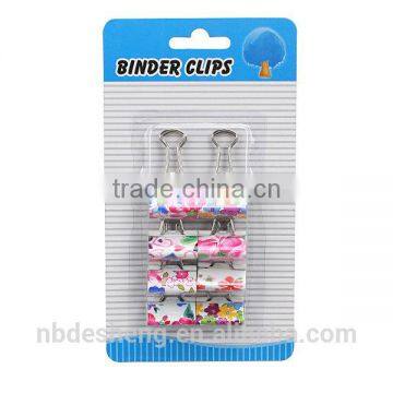 decorative binder clip with printing