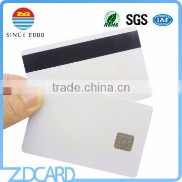 Blank White Magnetic Strip Contact JCOP J2A040 Java Card