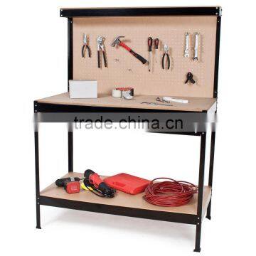 Garage Work Bench Table With Drawer and Peg Board photo-2