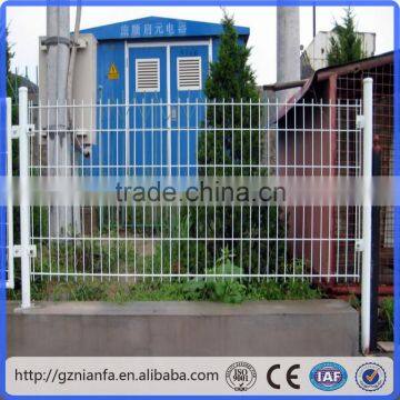 PVC Coated Frame Finishing and Metal Frame Material double wire welded fence(Guangzhou Factory)