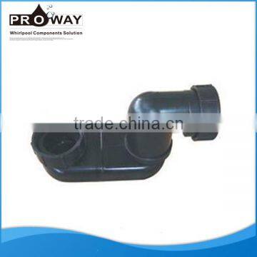 Plastic Waste Pipe Bathtub Drain Away Water For Bathroom Shower Black Trap Bottle Siphon For Pop up Wastes