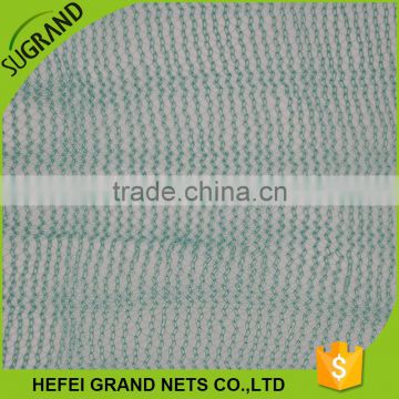 Green woven and knitted olive net plastic