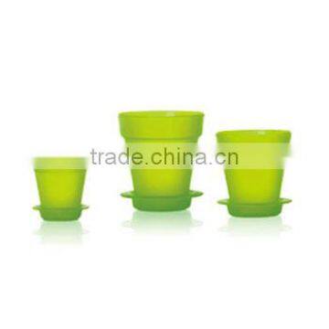 High Grade Certified Factory Supply Colorful Plastic Flower Pots