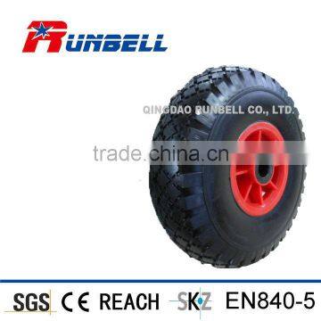 260x85mm Flat Free PU Foam Wheels for Wheelbarrows Hand Trucks