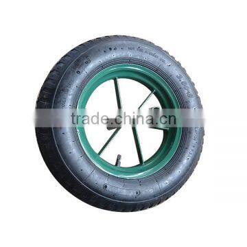 Hand truck pneumatic wheel