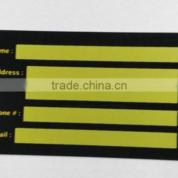 Colorful Writable Signature Panel PVC Cards for Workers photo-2